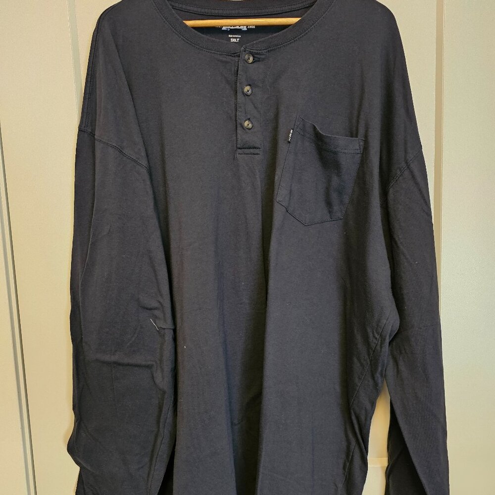 Key Quarter Button Up Long Sleave Big & Tall 3xl